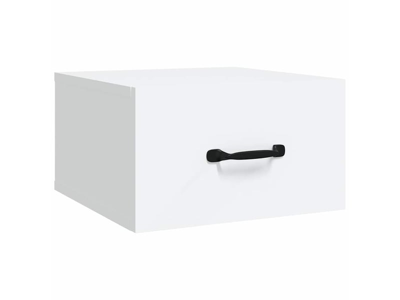  Table de chevet - cabinet de chevet - table de nuit murale blanc 35x35x20 cm  - Conforama A