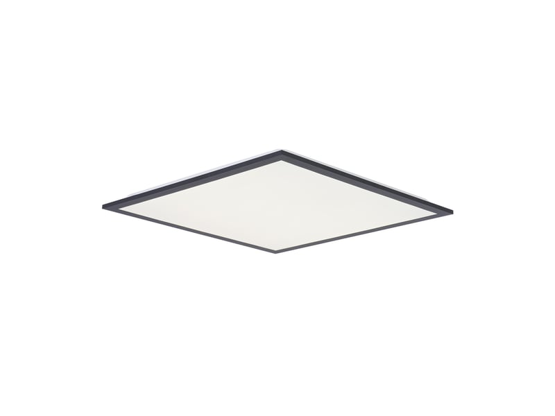  Zmh plafonnier led pour salon 13.5w noir plafonnier moderne 45x45 cm intensité variable  - Conforama A