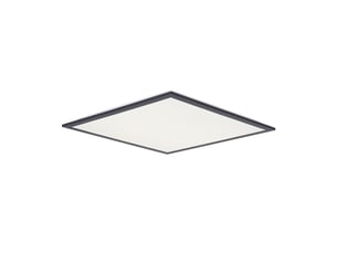 Zmh plafonnier led pour salon 13.5w noir plafonnier moderne 45x45 cm intensité variable