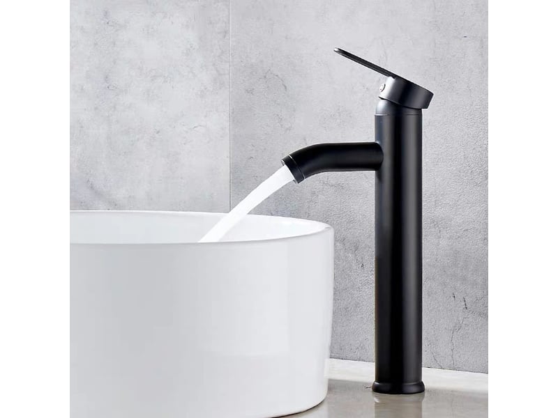  Robinet de salle de bain robinet de lavabo noir robinet de haute qualité robinet de salle de bain résistant à l'usure adapté au diamètre intérieur 32m QWE000816 - Conforama E