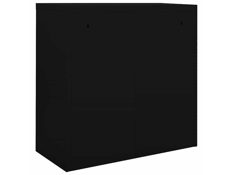  Armoire de rangement, armoire à portes coulissantes noir 90x40x90 cm acier  - Conforama D