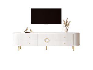 Meuble tv coloris blanc 180 cm <strong>BEAOK</strong>  <strong></strong>