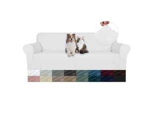 Housse de canapé en velours 4 places(231-279cm), sofa cover extensible