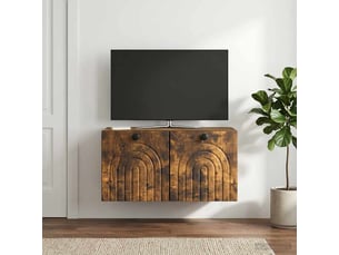 Meuble tv coloris marron 59.5 cm <strong></strong>  <strong></strong>