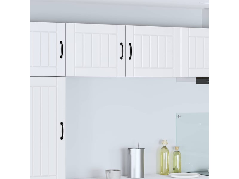  Meuble mural de cuisine | armoire de cuisine 2 pcs blanc bois d'ingénierie shl7924  - Conforama B