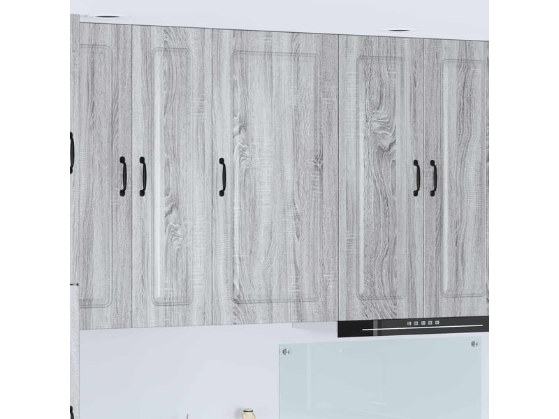  Meuble mural de cuisine | armoire de cuisine gris sonoma 50x31x100cm  - Conforama B