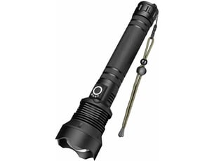 Lampe torche led, 4503500 lumens lampe de poche xhp70 puissante ajustable zoomable étanche torche, lampe torche rechargeable usb