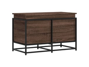 Boîte de rangement, coffre de rangement avec couvercle chêne marron bois ingénierie shl138