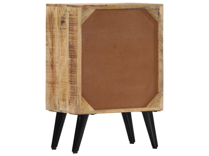 Table de chevet - cabinet de chevet - table de nuit 40 x 30 x 60 cm bois de manguier massif - Conforama C