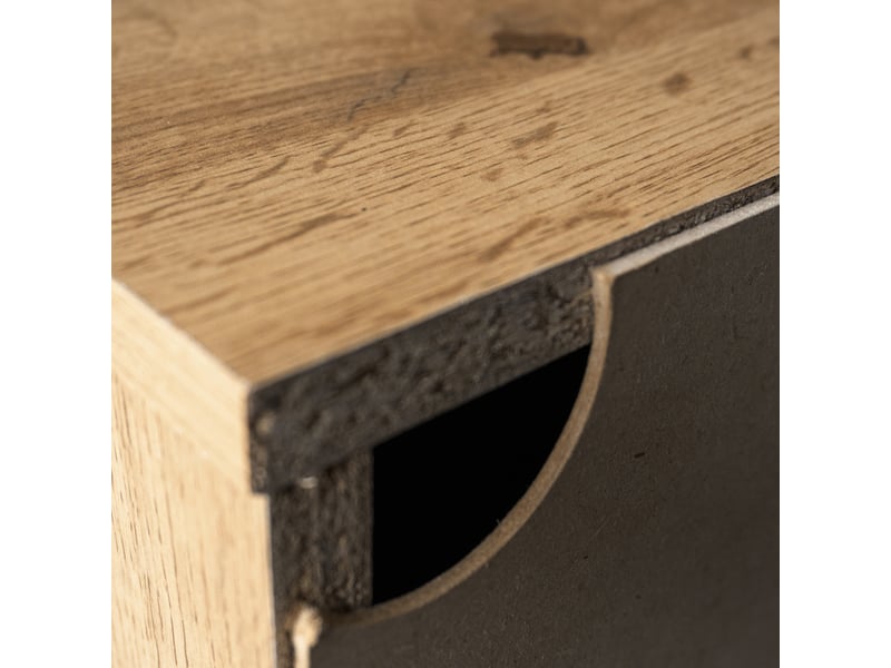  Meuble à chaussures en panneau de particules naturel, 80,5 x 35 x 109,5 cm  - Conforama W