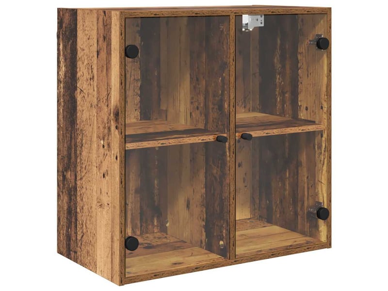  Meuble mural, meuble de rangement salon 68 x 37 x 68,5 cm bois d'ingénierie bois ancien  - Conforama A