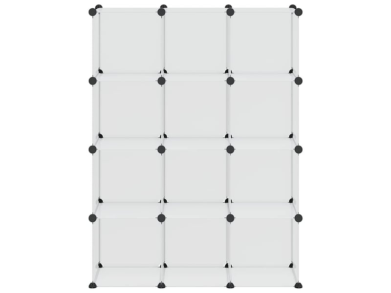  Cubes de rangement 12 pcs transparent pp  - Conforama E