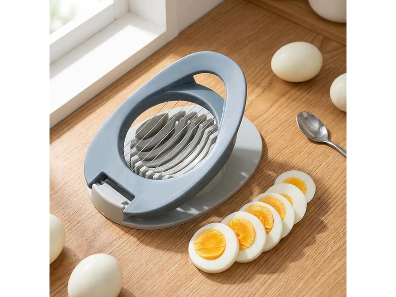  Coupe-œufs manuel, 2 coupe-œufs multifonctionnels en fil d'acier inoxydable, séparateur d'œufs ronds et ovales, ustensile de cuisine pour couper les œ QA003885 - Conforama D
