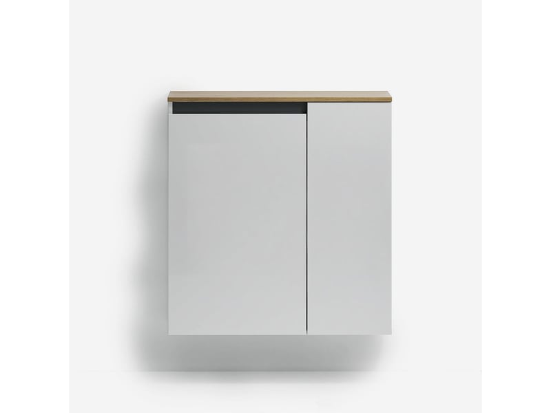  Meuble à chaussures suspendu gain de place 2 portes avec étagères zippo  - Conforama C