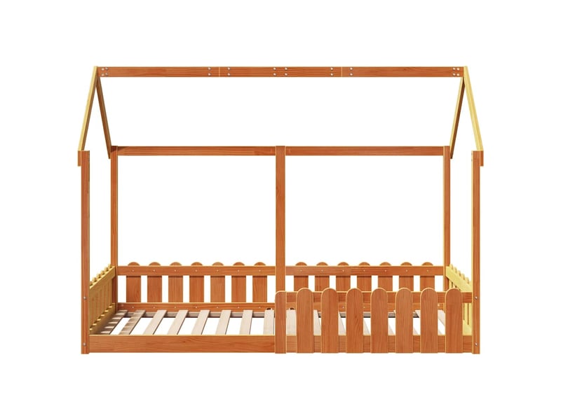  Cadre de lit d'enfants - lit jeune forme de maison sans matelas 90x190 cm  - Conforama D