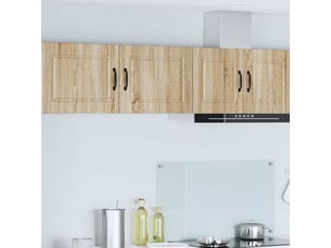Meuble mural de cuisine | armoire de cuisine 2 pcs chêne sonoma bois d'ingénierie shl8913