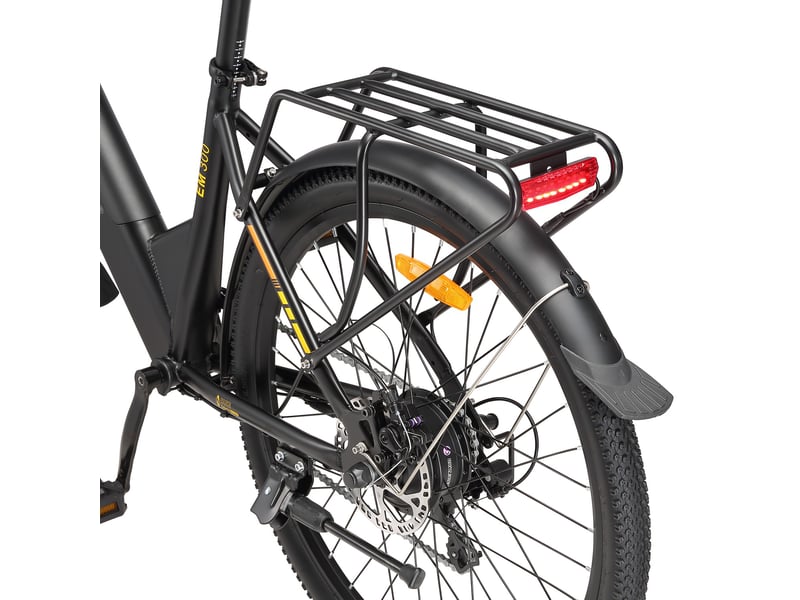  Vélo électrique de ville sinohon em300, 26, 7 vitesses, noir  - Conforama E