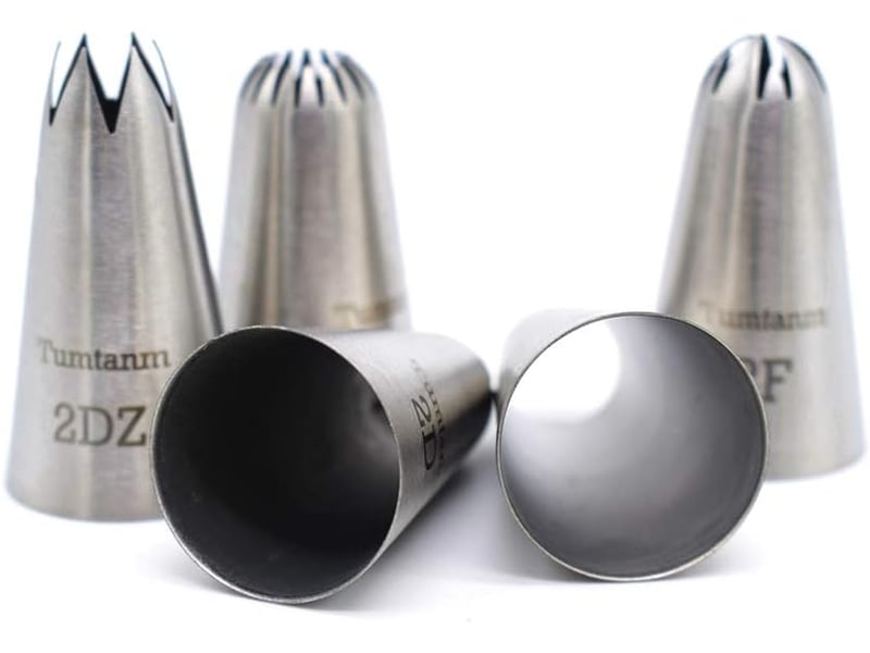  5 pcs grandes douilles de glaçage pour la décoration de gâteaux et cupcakes  - Conforama D