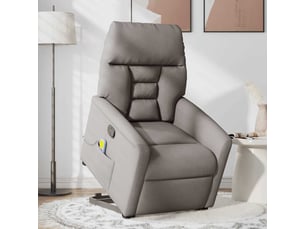 Fauteuil fixe Tissu taupe