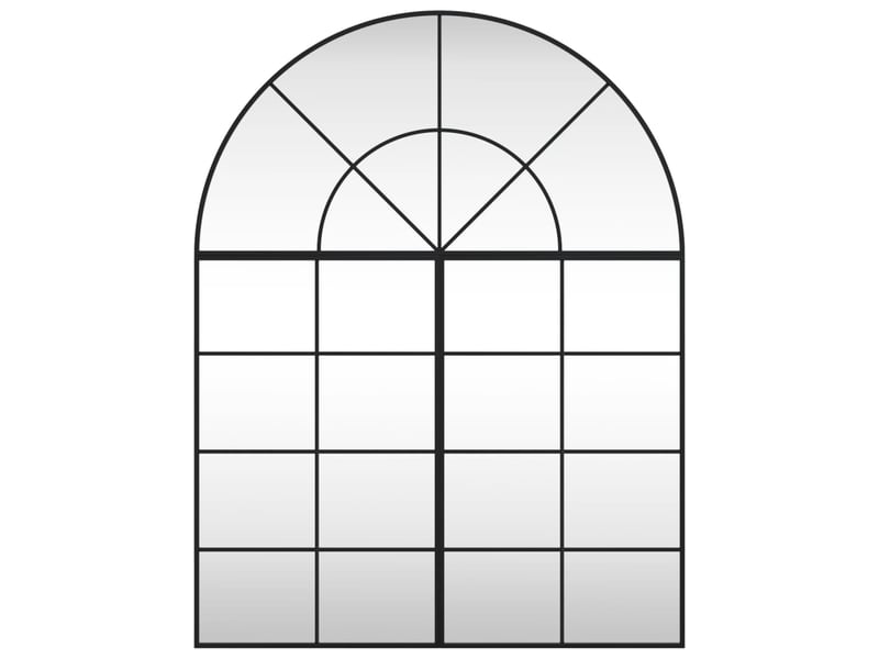  Miroir mural noir 100x130 cm arche fer cf62844  - Conforama C