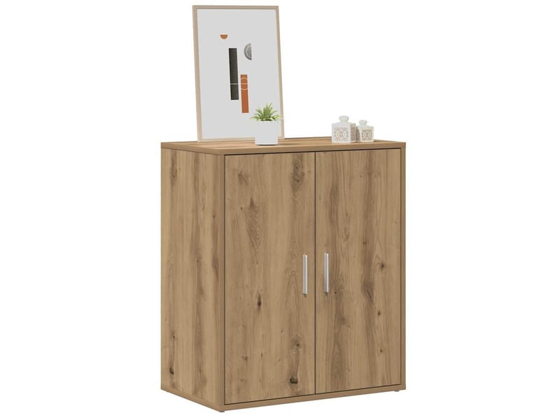 Meuble à chaussure, cabinet à chaussures 60x35x70 cm chêne artisanal 5 étagères shl7795  - Conforama D