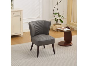 Fauteuil fixe <strong>HAUSS SPOLE</strong> <strong></strong> 100% Cuir gris vendu A l'unité