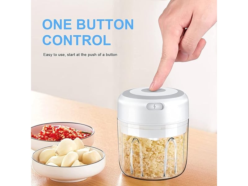  Mini hachoir à ail électrique, robot culinaire portable, hachoir à légumes, hachoir à oignons  - Conforama B