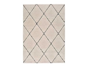 Tapis atticgo swansea 80x150 cm, rectangulaire blanc - polypropylène et jute