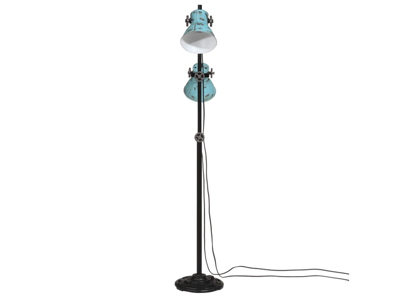 Lampadaire salon, lampe sur pied 25 w bleu délavé 25x25x90140 cm e27  - Conforama C