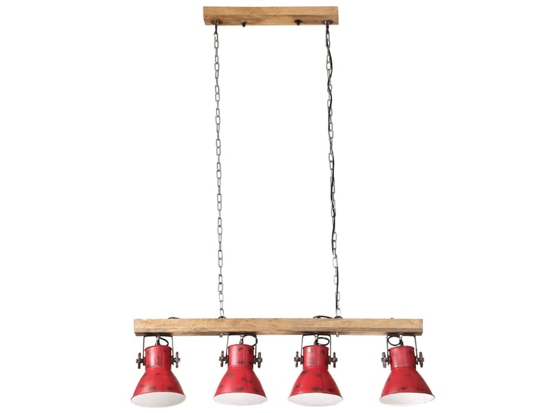  Plafonnier, lampe plafond 25 w rouge délavé 90x24x111 cm e27  - Conforama C