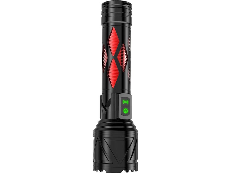  Extérieur haut niveau d’apparence facile à transporter haute puissance lumière forte main à la maison anti-voleur fenêtre brisée à long feu lampe torc  - Conforama D