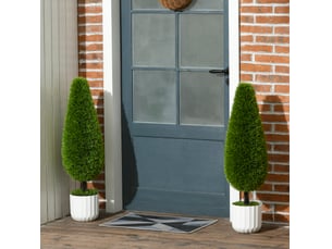 Plante artificielle cyprès 2 pièces 90 cm en pot mousse artificielle vert