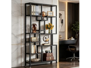 Bibliotheque coloris  bicolore 9 étagère(s) <strong>DESVIAE</strong> <strong></strong> - 100 cm x 180 cm