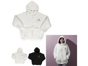 Lot de 2 sweats à capuche hello kitty - blanc et noir