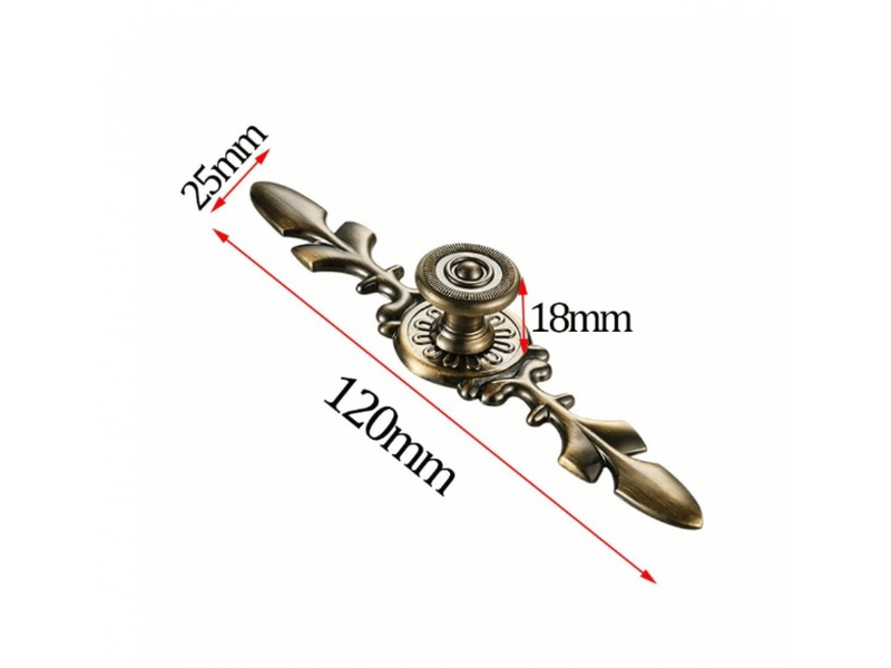  6 pièces de bouton de commode, bouton de porte, bouton de tiroir, bouton de meuble, boutons d'armoire vintage, bouton de porte vintage, boutons  - Conforama B