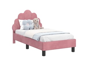 Lit simple 70x140 cm    coloris rose