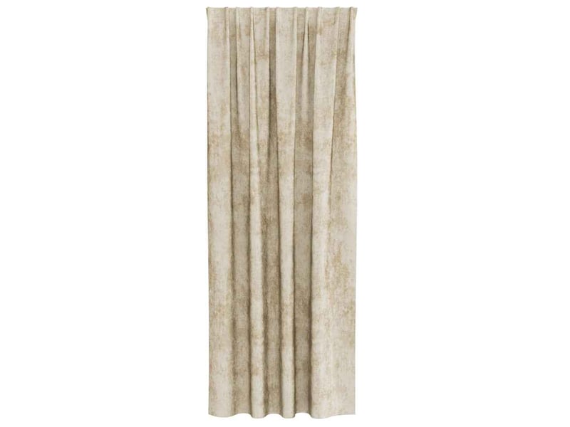  Lot de 2 rideaux en velours, rideaux de fenêtre crème 225 x 140 cm velours cf44189  - Conforama D