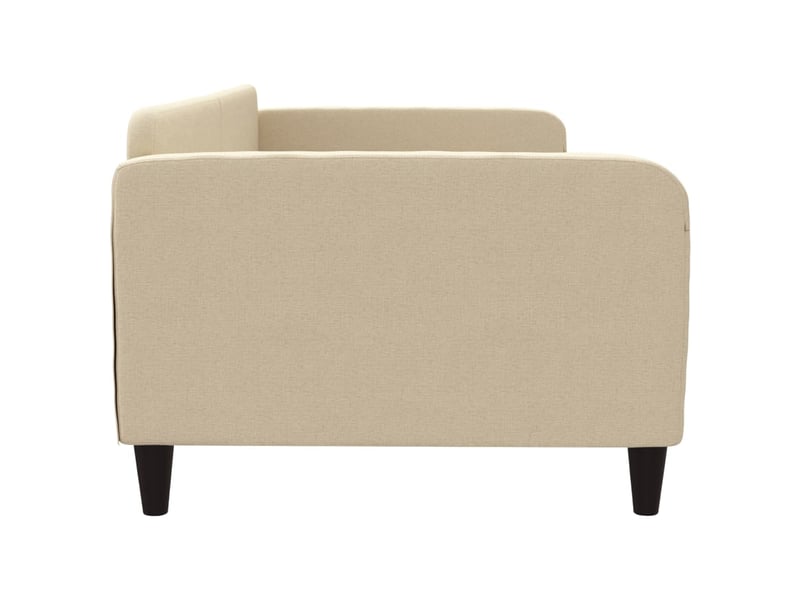  Lit simple- lit adulte -  lit de repos crème 100x200 cm tissu  - Conforama C