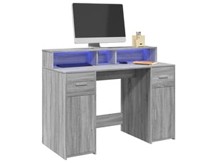 Bureau gaming   120 cm coloris gris