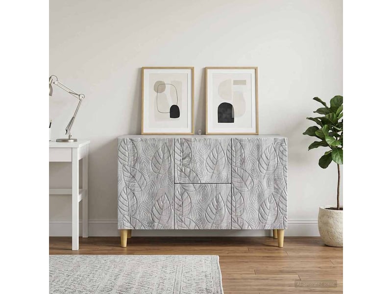  Buffet - bahut - meuble de rangement sonoma gris 89 x 34,5 x 60 cm bois d'ingénierie  - Conforama B