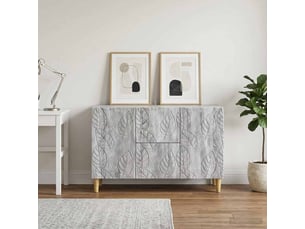 Buffet - bahut - meuble de rangement sonoma gris 89 x 34,5 x 60 cm bois d'ingénierie