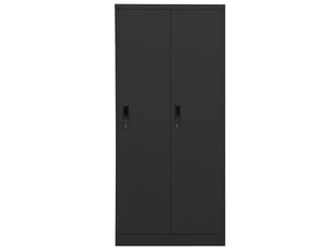 Garde-robe chambre, armoire de rangement anthracite 80x50x180 cm acier