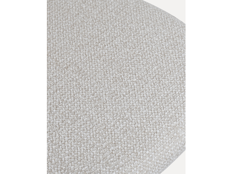  Chaise de salle à manger 51,5 x 53 x 80,5 cm – naturel et blanc cassé – lot de 2 avec assise rembourrée  - Conforama C