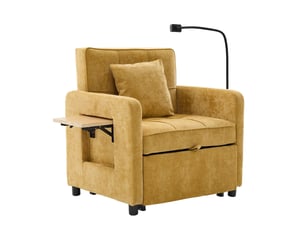 Fauteuil convertible <strong>HAUSS SPOLE</strong> <strong></strong> Tissu jaune vendu A l'unité