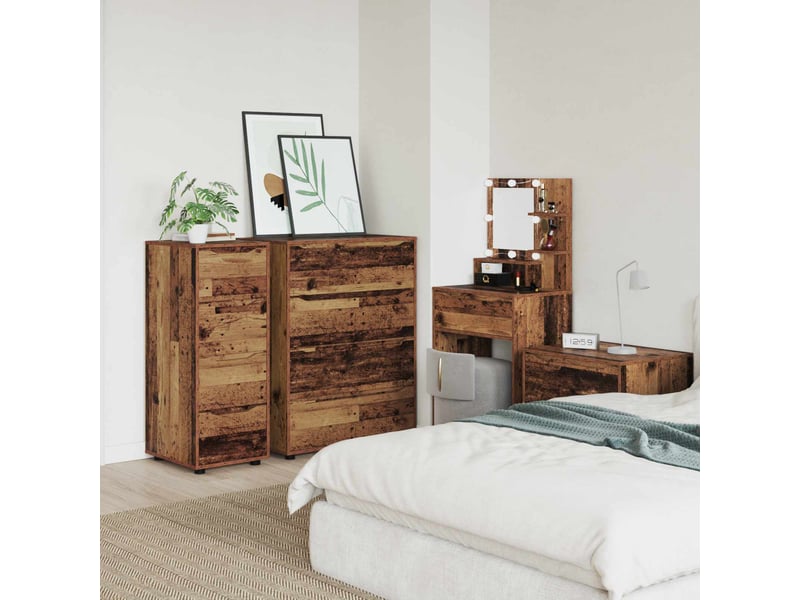  Armoire de rangement, commode de rangement 40 x 48 x 105 cm bois d'ingénierie shl568  - Conforama D