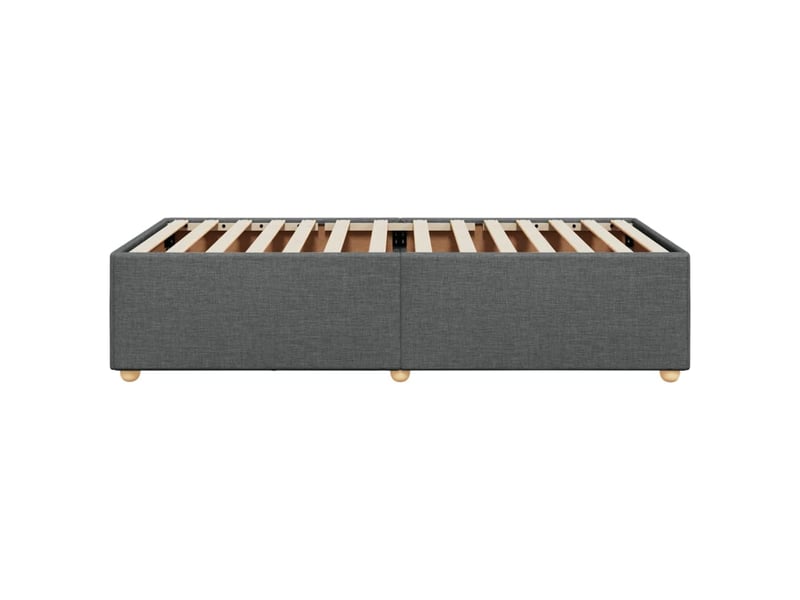  Lit simple- lit adulte -  cadre de lit sans matelas gris foncé 100x200 cm tissu  - Conforama D