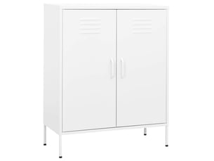 Armoire de rangement, rangement bureau blanc 80x35x101,5 cm acier shl7282