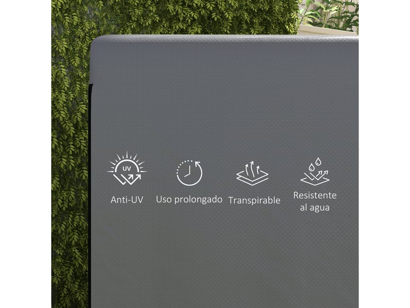 Housse de protection pour balancelle de jardin 215 x 155 x 150 cm, tissu pe 100 gm² imperméable, résistant aux uv, avec cordons de serrage - Conforama D