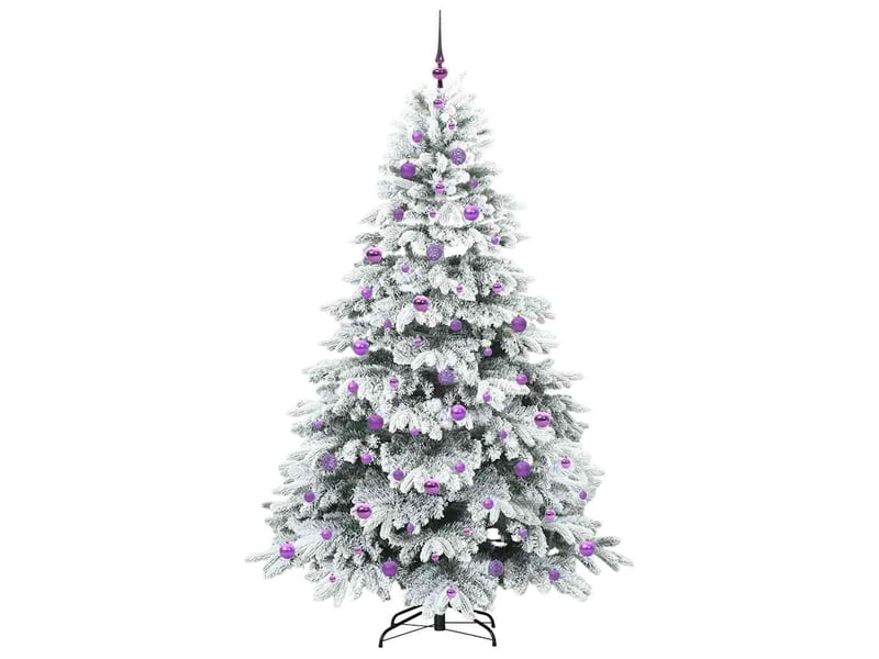 Sapin de noël, arbre de noël artificiel avec 300 led blanc 210 cm pe et pvc cf61217  - Conforama D
