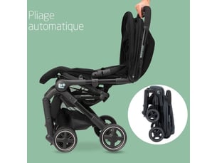 Poussette canne ultra compacte lara 2 essential graphite, naissance 0-4 ans, jusqua 22 kg